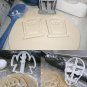 Graveyard RIP Tombstone Ghost Skull Halloween Set Of 3 Cookie Cutters USA PR1095