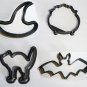 Witches Brew Cauldron Witch Hat Halloween Set Of 4 Cookie Cutters USA PR1094