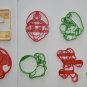 Super Mario Brothers Nintendo Game Characters Set Of 8 Cookie Cutters USA PR1083