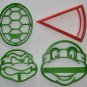 Teenage Mutant Ninja Turtles TMNT Characters Set Of 4 Cookie Cutters USA PR1072