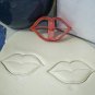 Mr And Mrs Lips Mustache Bridal Shower Set Of 2 Cookie Cutters USA PR1063