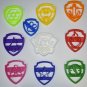 Paw Patrol Logo Badges Shields Tags Set Of 10 Cookie Cutters USA PR1048