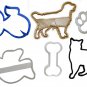 Pet Animal Lover Dog Cat Fish Bird Paw Bone Set Of 6 Cookie Cutters USA PR1041