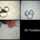 Oh Toodles Minnie Mickey Mouse Clubhouse Set Of 3 Cookie Cutters USA PR1038