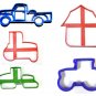Farm Equipment Barn Tractors Pickup Truck Set of 5 Cookie Cutters USA PR1034