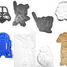 Star Wars Movie Characters R2D2 C3PO Yoda Set Of 8 Cookie Cutters USA PR1023