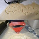 Justice League Superheroes Batman Superman Set Of 2 Cookie Cutters USA PR1018
