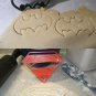 Justice League Superheroes Batman Superman Set Of 2 Cookie Cutters USA PR1018