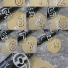 Numbers Zero 0 Through Nine 9 Birthday Set Of 10 Cookie Cutters USA PR1013
