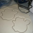 Clarice Girl Reindeer Face Outline Christmas Cartoon Cookie Cutter USA PR3050