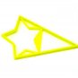 Star With Triangle Small Size Award Design Flag Cookie Cutter USA PR3048