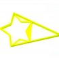 Star With Triangle Medium Size Award Design Flag Cookie Cutter USA PR3047