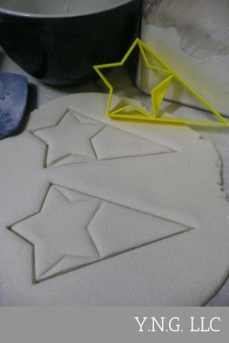 Star With Triangle Large Size Award Design Flag Cookie Cutter USA PR3046