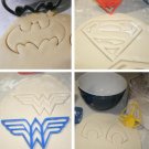 Justice League Superheroes Logos DC Comics Set Of 4 Cookie Cutters USA PR1000