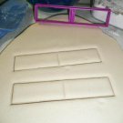 Long Rectangle Shape With Vertical Divide Small Size Cookie Cutter USA PR3043