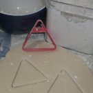 CURVED TRIANGLE SHAPE YIELD SIGN ROAD TRUCK COOKIE CUTTER USA PR2688