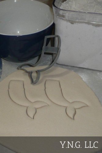 MERMAID TAIL FIN SWIMMING SWIM AQUATIC CREATURE HALF COOKIE CUTTER USA PR2704