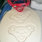 Jerry Garcia Dancing Teddy Bear Head 1960s Rock Music Cookie Cutter USA PR3028