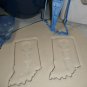 INDIANA STATE OUTLINE WITH TORCH DETAIL CROSSROADS OF COOKIE CUTTER USA PR2736