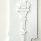 INDIANA STATE OUTLINE WITH TORCH DETAIL HOLIDAY HANGING ORNAMENT USA PR2740