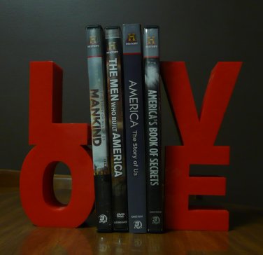 LOVE Bookends DVDs Books Bookshelf Home Decor Photo Prop 3D Printed Made in the USA PR486