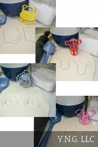 WINNIE THE POOH TIGGER EEYORE PIGLET CHARACTER FONDANT COOKIE CUTTER USA PR493