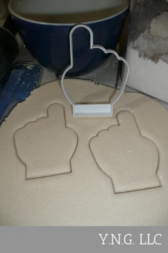 FOAM HAND FINGER NUMBER 1 ONE TEAM SUPPORT SPORTS COOKIE CUTTER USA PR2861