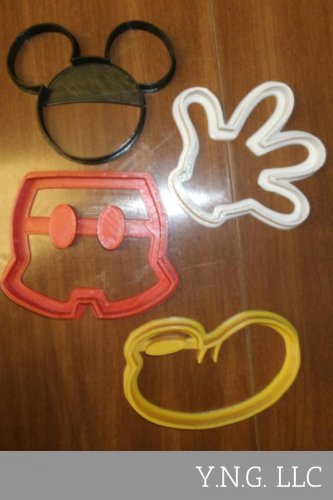 MICKEY MOUSE SET CARTOON DISNEY CHARACTER COOKIE CUTTER BAKING TOOL USA PR506