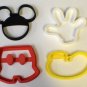 MICKEY MOUSE SET CARTOON DISNEY CHARACTER COOKIE CUTTER BAKING TOOL USA PR506