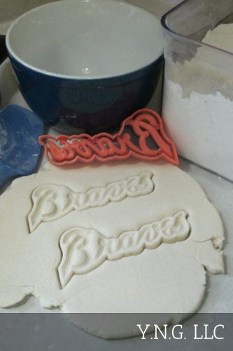 Atlanta Braves Word MLB Baseball Team Sports Athletics Cookie Cutter USA PR2677