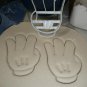 MICKEY MOUSE HAND GLOVE NUMBER 3 THREE THIRD BIRTHDAY COOKIE CUTTER USA PR2878