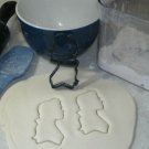 BEAUTY AND THE BEAST BELLE SILHOUETTE PRINCESS ANIMATED COOKIE CUTTER USA PR2919