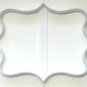 FRAME PLAQUE FANCY DECORATIVE BORDER OUTLINE RECTANGLE COOKIE CUTTER USA PR2958