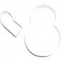 SNOWMAN SNOW MAN OUTLINE WITH POSABLE ARM TWO PIECE SET COOKIE CUTTER USA PR2976