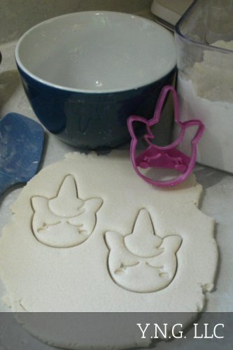 UNICORN FACE HEAD LEGENDARY CREATURE ANIMAL BEAST LARGE COOKIE CUTTER USA PR2652