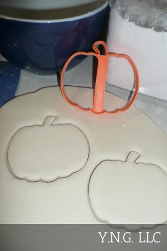 PUMPKIN OUTLINE FALL AUTUMN HARVEST FRUIT SQUASH COOKIE CUTTER USA PR2939