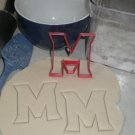 University of Maryland Terps Terrapins M Letter Logo Cookie Cutter USA PR2936