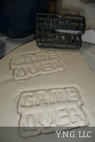 GAME OVER WEDDING BACHELOR PARTY 8 BIT WORDING QUOTE COOKIE CUTTER USA PR2599
