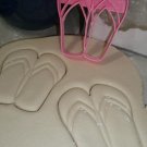 FLIP FLOP BEACHWEAR SHOE FOOTWEAR PAIR OF FLIPFLOPS COOKIE CUTTER USA PR2598