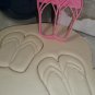 FLIP FLOP BEACHWEAR SHOE FOOTWEAR PAIR OF FLIPFLOPS COOKIE CUTTER USA PR2598