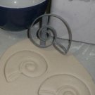 SEA SNAIL GASTROPOD SHELL SPIRAL COILED HARD LAYER COOKIE CUTTER USA PR2594