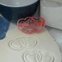 LINKED HEARTS HEART 2 TWO DUAL DOUBLE COUPLE SWEETHEART COOKIE CUTTER USA PR2589