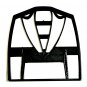 TUXEDO TUX BLACK TIE FORMAL DRESS SUIT WEDDING COOKIE CUTTER USA PR2588