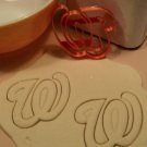 Washington Nationals W Letter MLB Major League Baseball Cookie Cutter USA PR2579