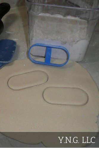 OBLONG ROUND RECTANGLE GEOMETRIC ELONGATED PILL SHAPE COOKIE CUTTER USA PR2554