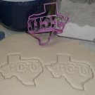 TCU Texas Christian University State Outline Athletics Cookie Cutter USA PR2545