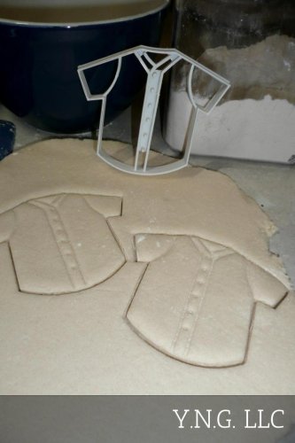 BASEBALL JERSEY WITH DETAILS TEAM UNIFORM ATHLETIC COOKIE CUTTER USA PR2541