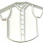 BASEBALL JERSEY WITH DETAILS TEAM UNIFORM ATHLETIC COOKIE CUTTER USA PR2541