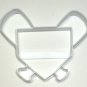 HOME PLATE BASEBALL FIELD BAT DIAMOND SANDLOT BASE PARK COOKIE CUTTER USA PR2540