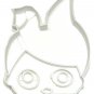 HOPS HEAD FACE DETAIL WHITE BUNNY EARS SURPRISE DOLL COOKIE CUTTER USA PR2537